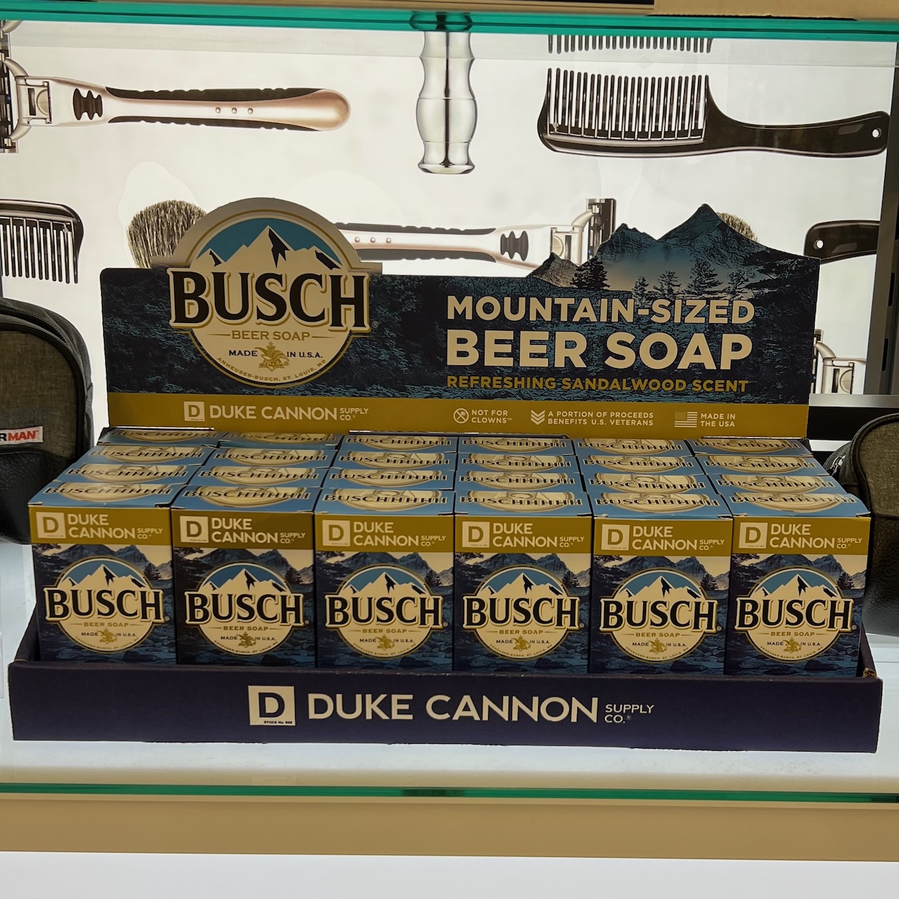 Soap that smells like Busch beer, supposedly